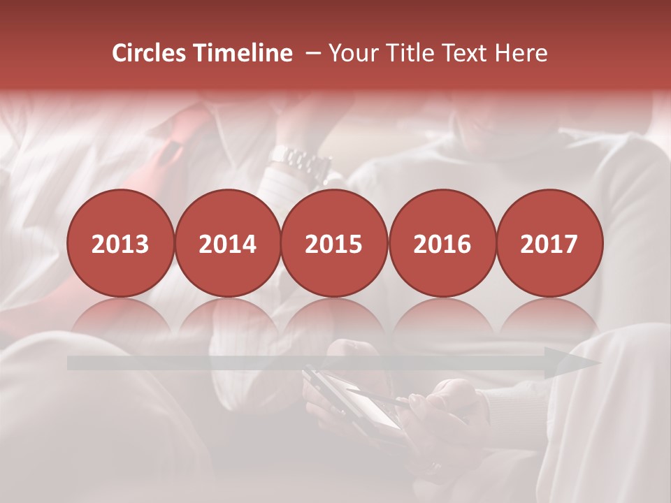 Business People In A Taxi PowerPoint Template