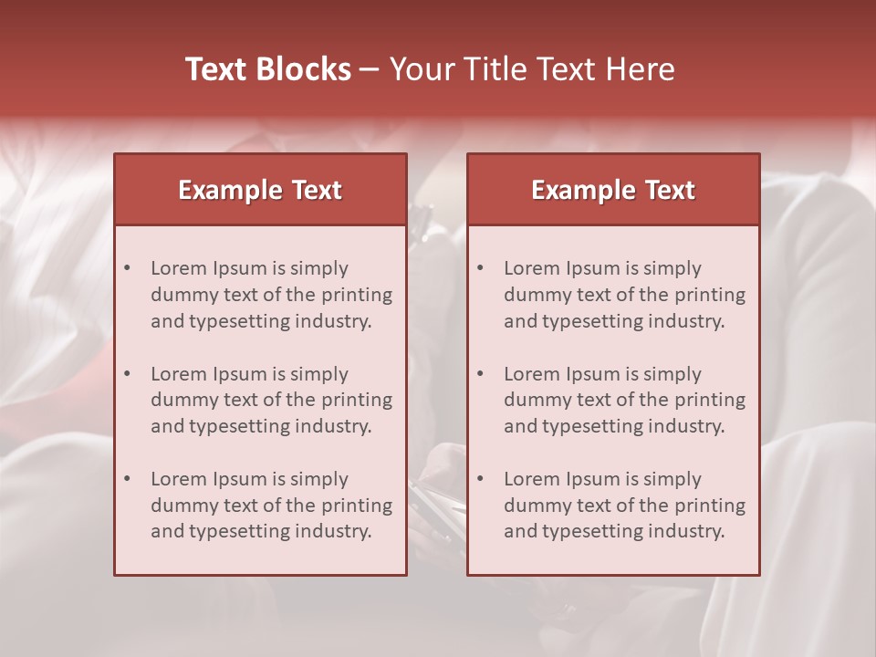 Business People In A Taxi PowerPoint Template