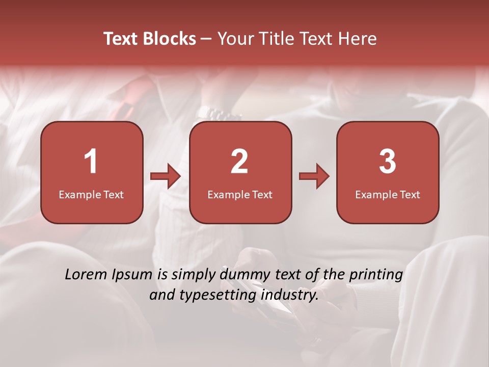 Business People In A Taxi PowerPoint Template