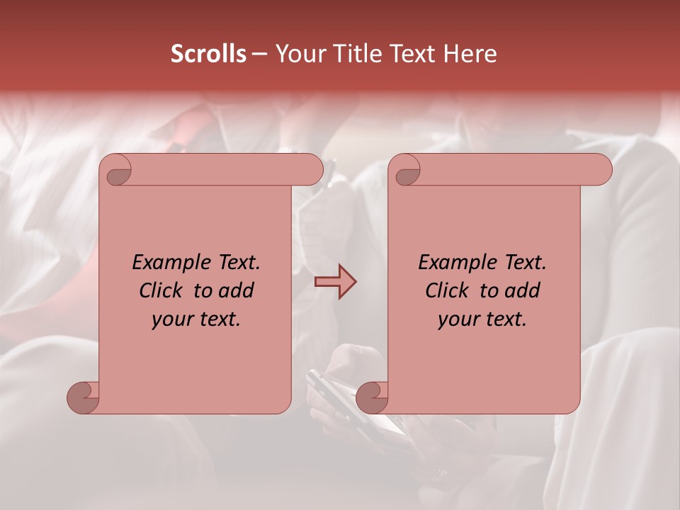 Business People In A Taxi PowerPoint Template