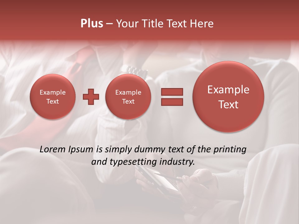 Business People In A Taxi PowerPoint Template