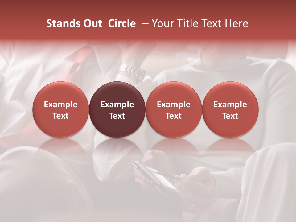 Business People In A Taxi PowerPoint Template