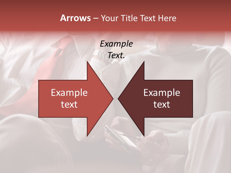 Business People In A Taxi PowerPoint Template