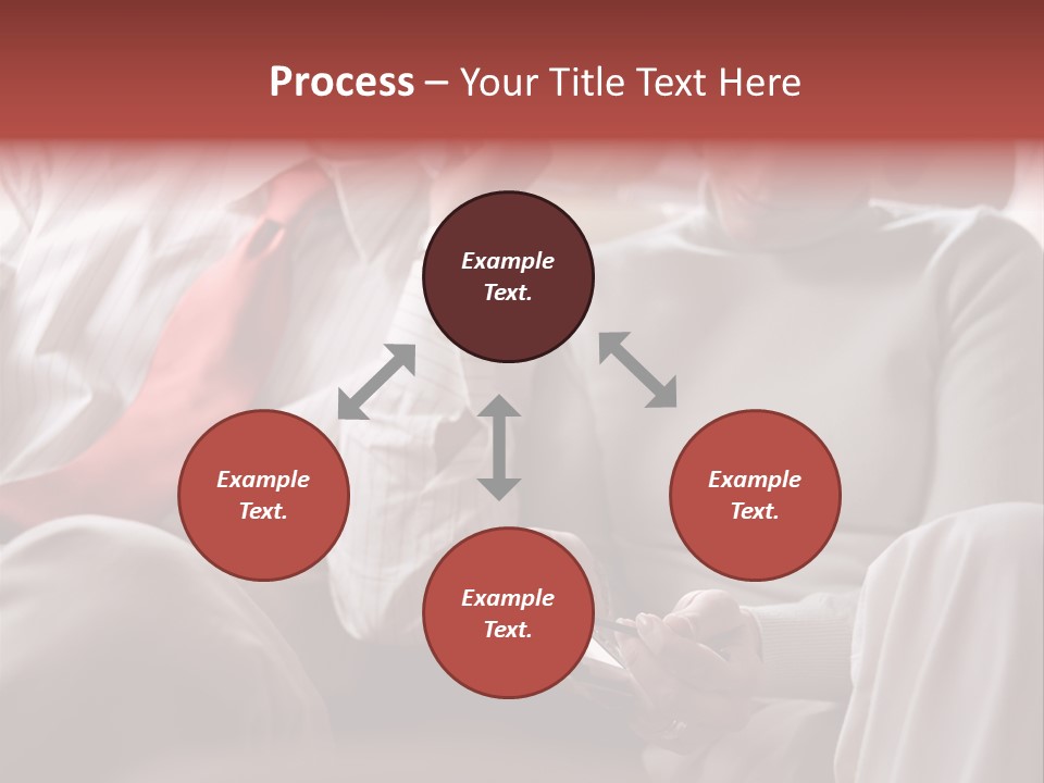 Business People In A Taxi PowerPoint Template