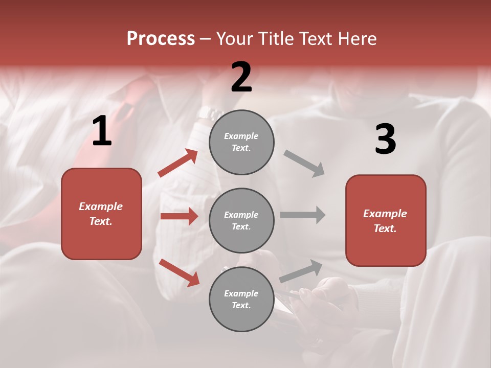 Business People In A Taxi PowerPoint Template
