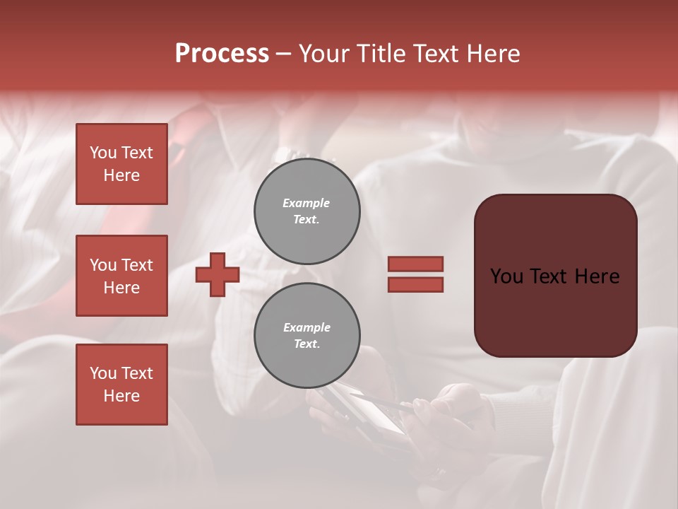 Business People In A Taxi PowerPoint Template