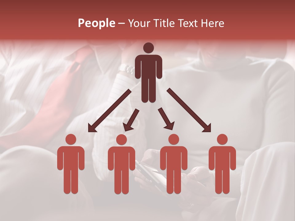 Business People In A Taxi PowerPoint Template
