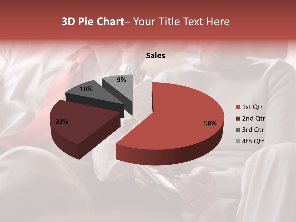 Business People In A Taxi PowerPoint Template