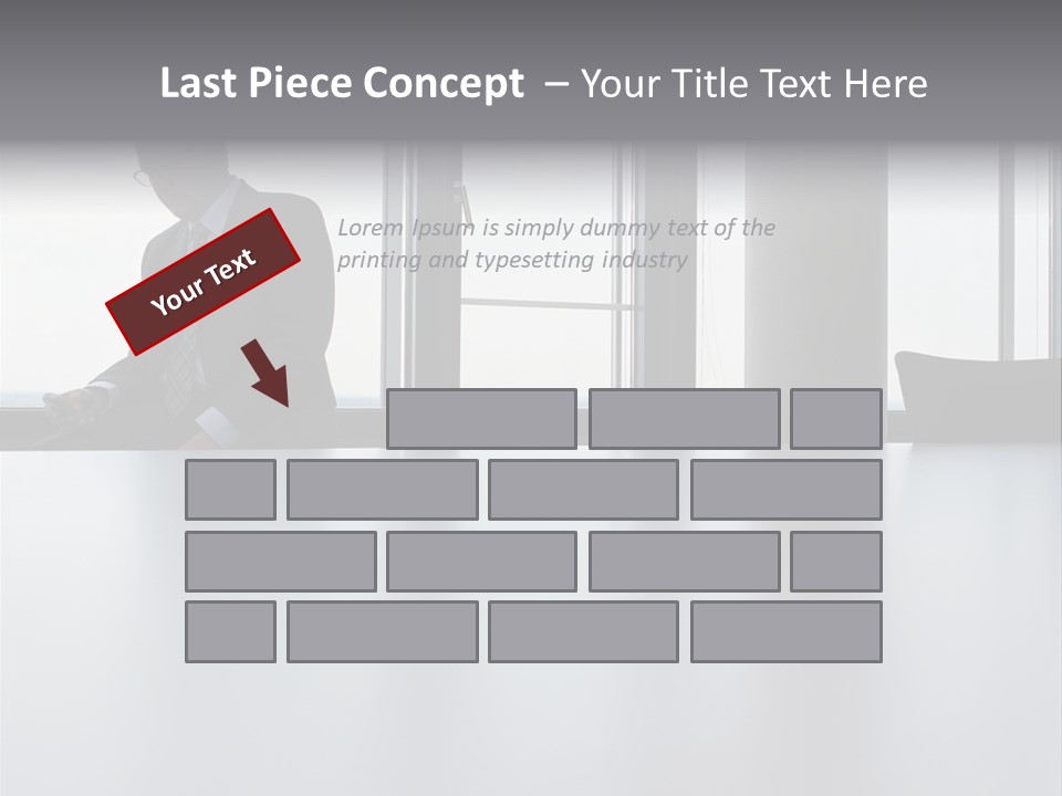 Male Sending Stockphotograph PowerPoint Template