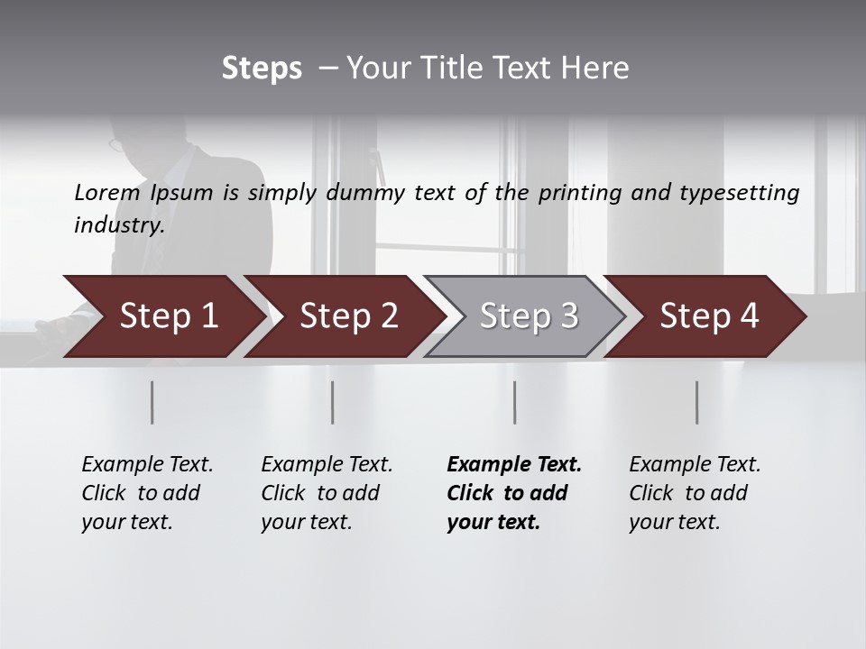 Male Sending Stockphotograph PowerPoint Template