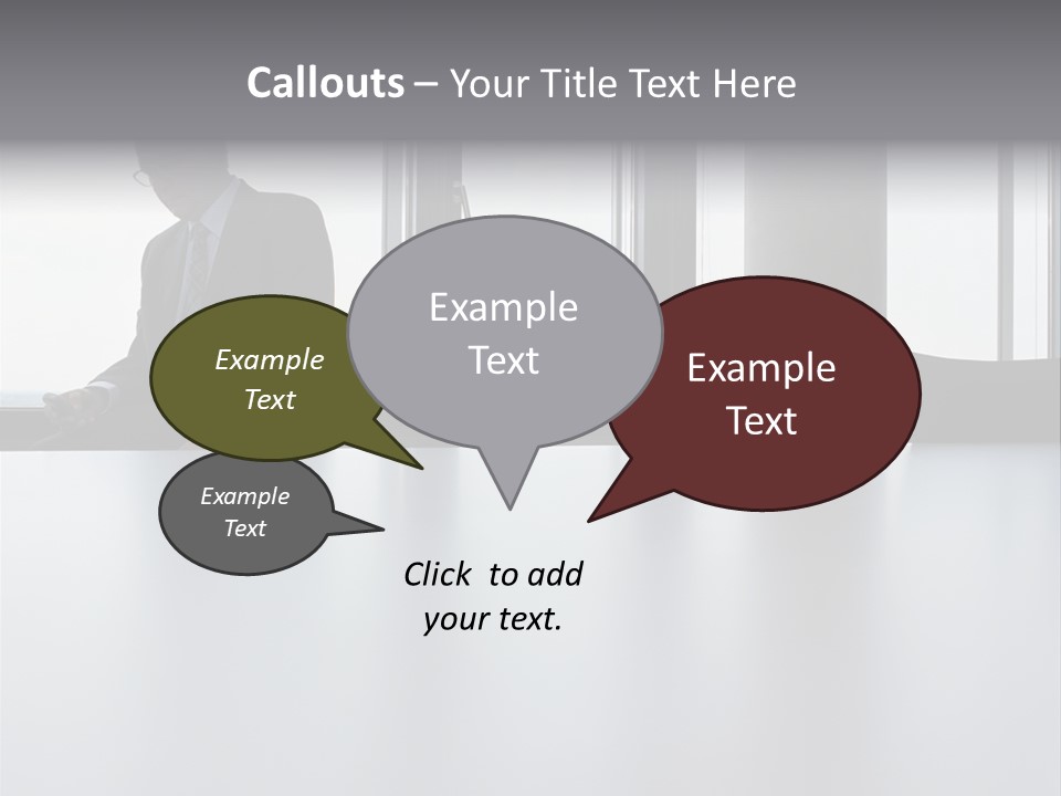 Male Sending Stockphotograph PowerPoint Template