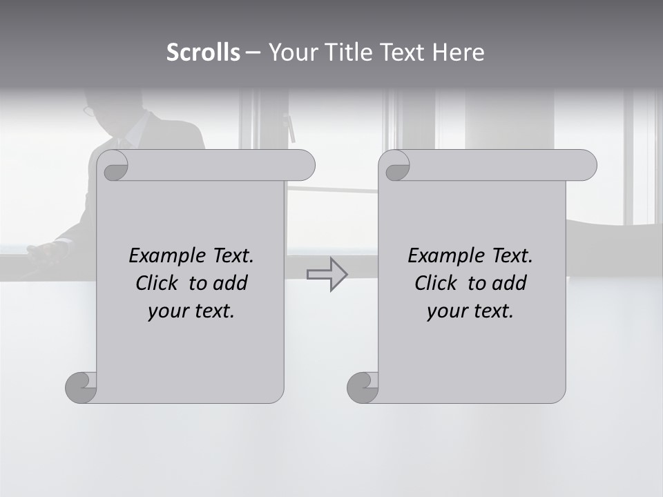 Male Sending Stockphotograph PowerPoint Template