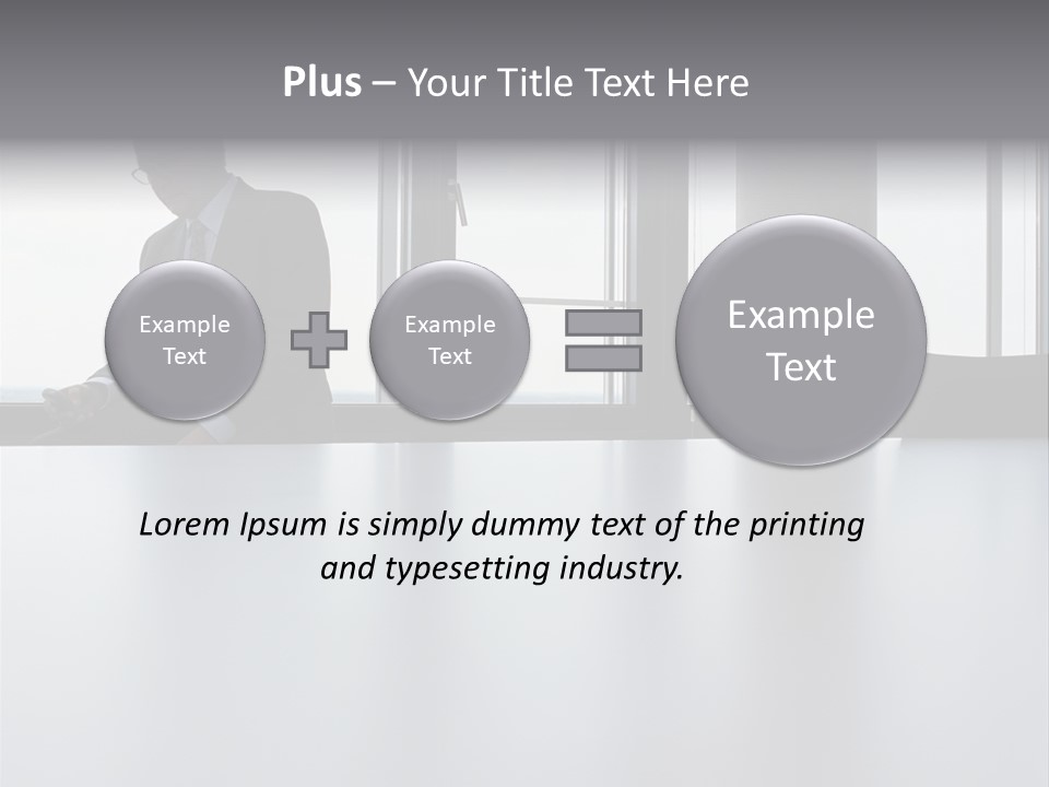 Male Sending Stockphotograph PowerPoint Template