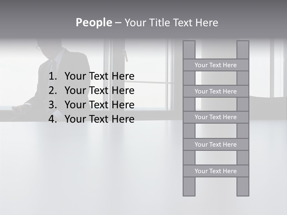 Male Sending Stockphotograph PowerPoint Template