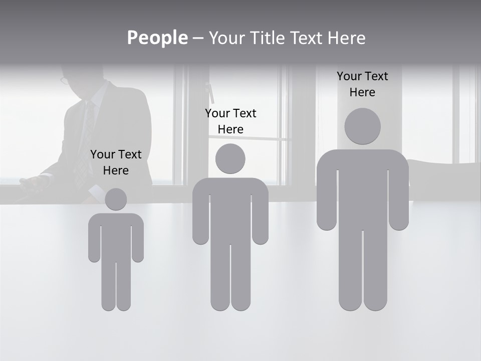 Male Sending Stockphotograph PowerPoint Template