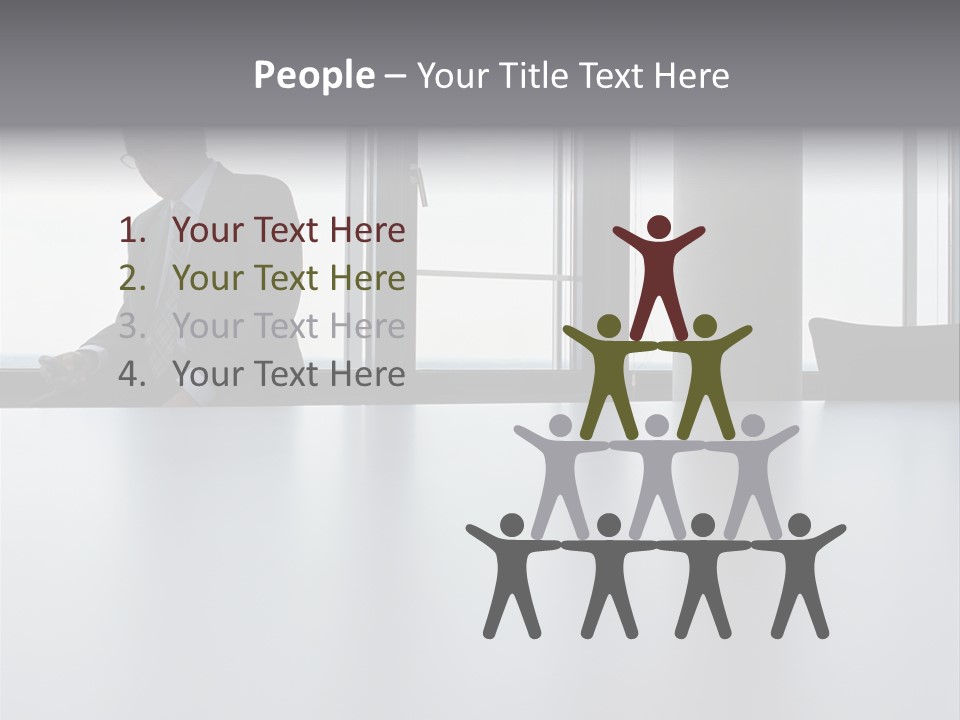 Male Sending Stockphotograph PowerPoint Template