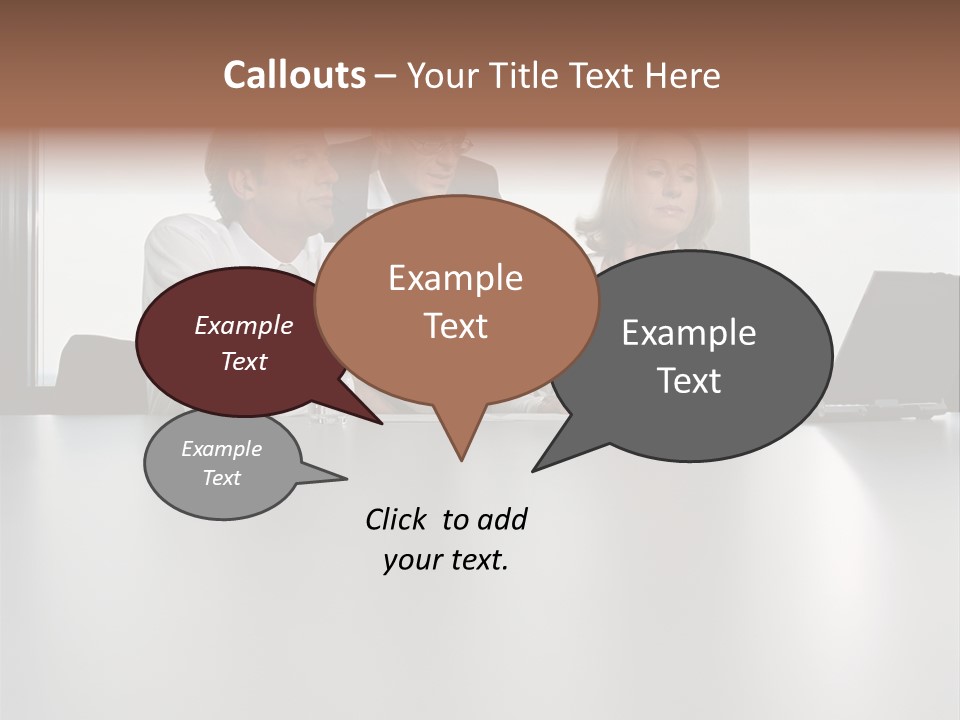 Threepeople Graphics Talking PowerPoint Template