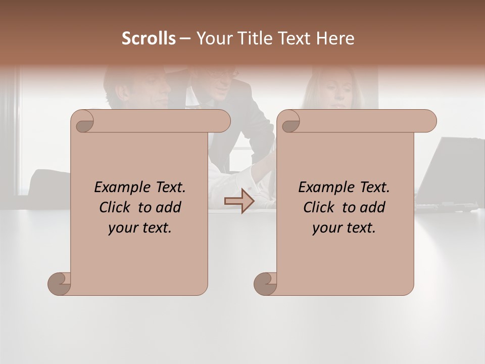 Threepeople Graphics Talking PowerPoint Template