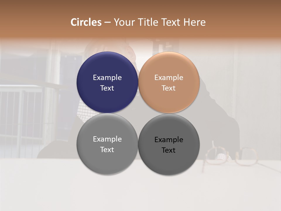 Tired Businessman PowerPoint Template