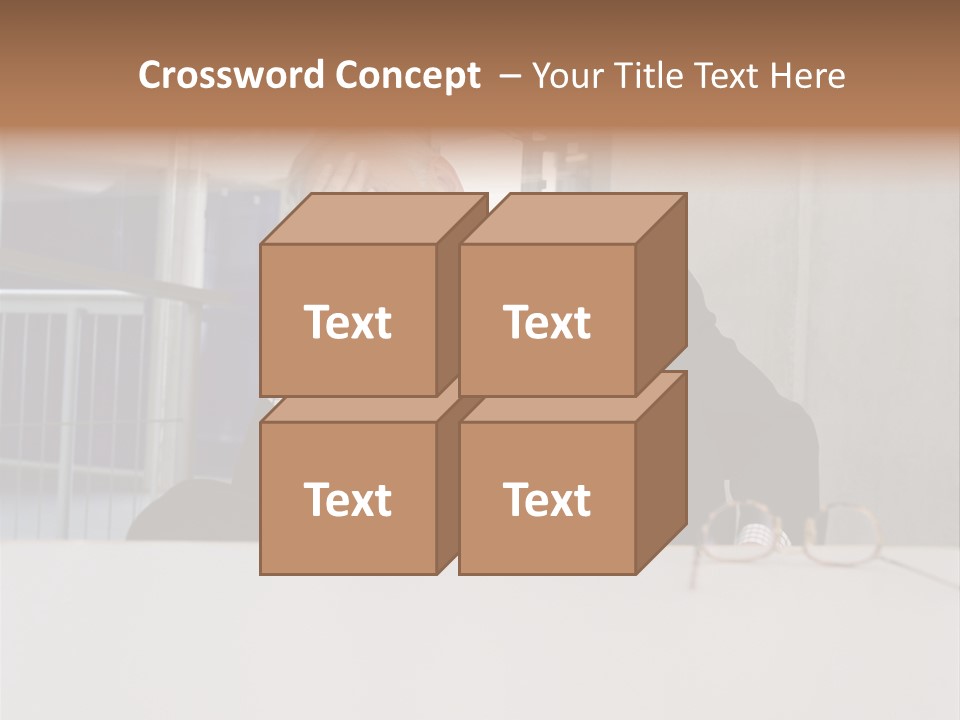 Tired Businessman PowerPoint Template