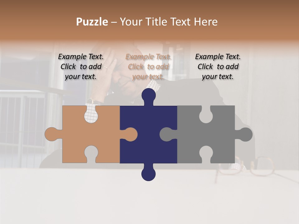 Tired Businessman PowerPoint Template