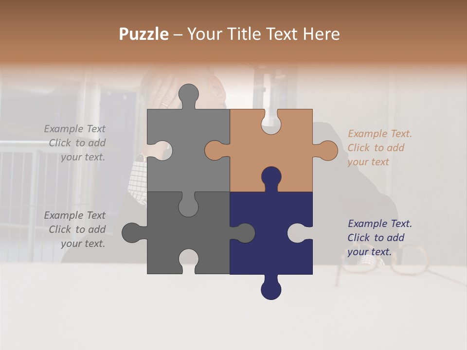 Tired Businessman PowerPoint Template