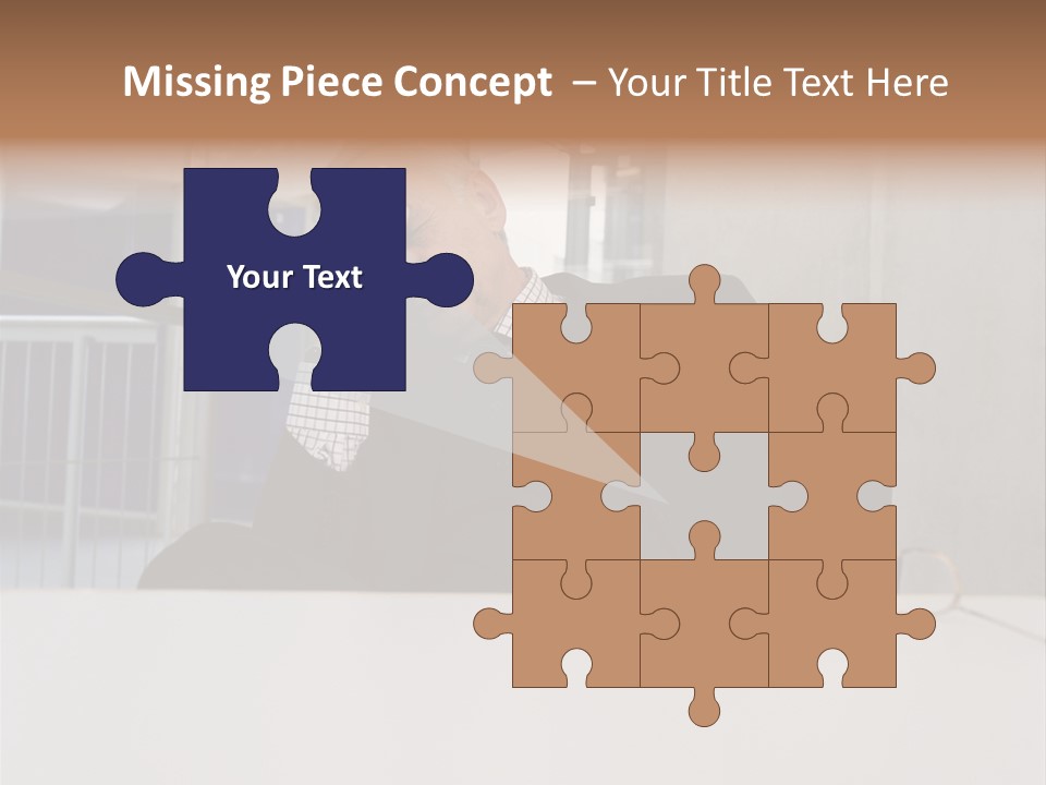 Tired Businessman PowerPoint Template