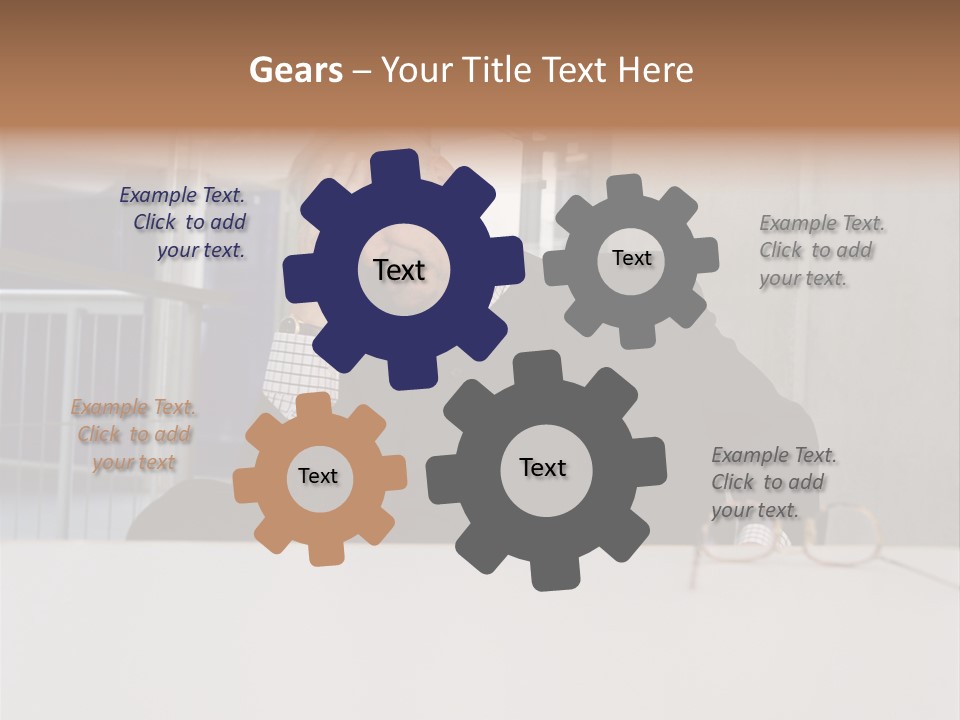 Tired Businessman PowerPoint Template