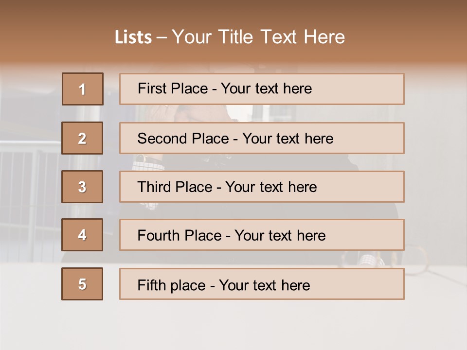 Tired Businessman PowerPoint Template