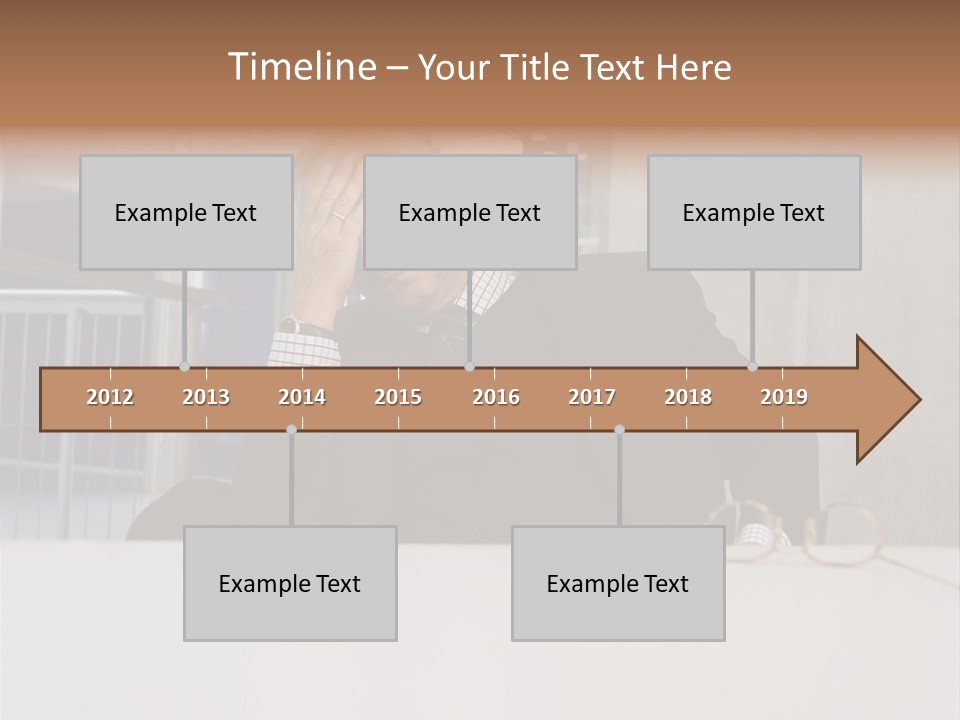 Tired Businessman PowerPoint Template