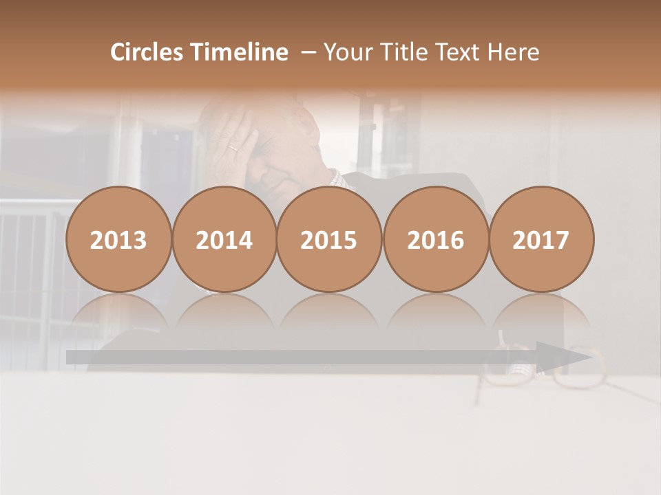 Tired Businessman PowerPoint Template