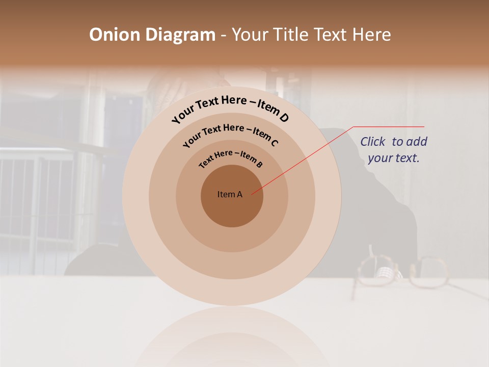 Tired Businessman PowerPoint Template