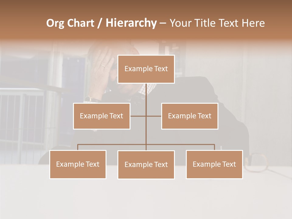 Tired Businessman PowerPoint Template