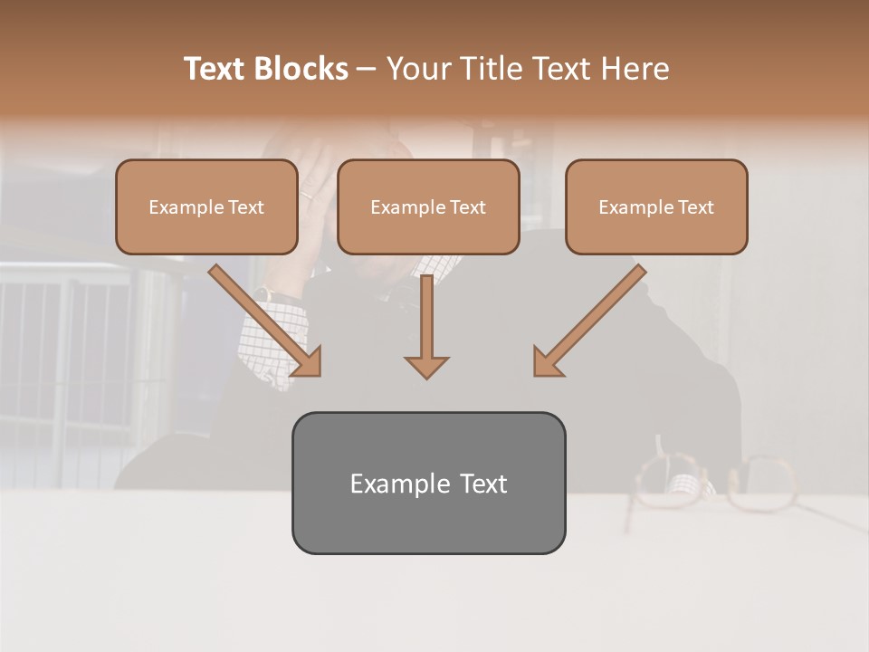 Tired Businessman PowerPoint Template