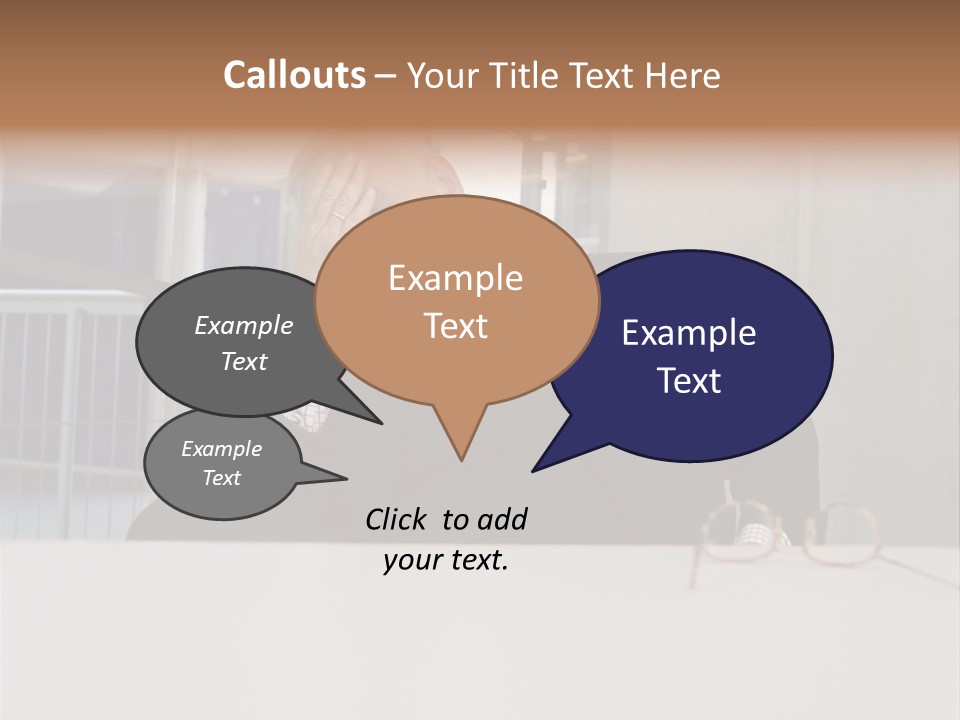 Tired Businessman PowerPoint Template