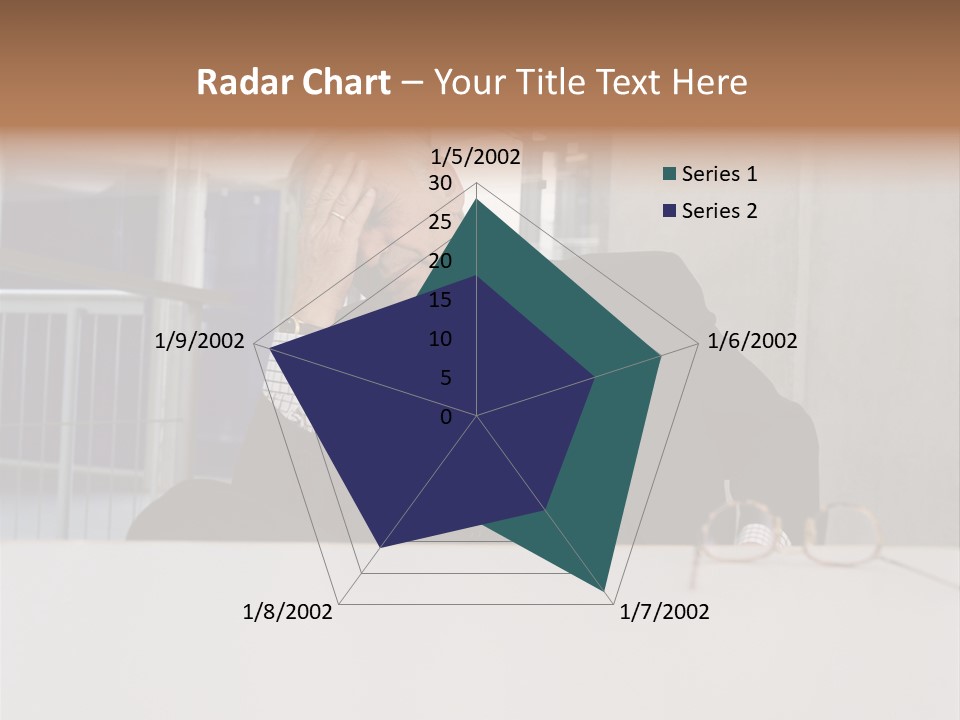 Tired Businessman PowerPoint Template