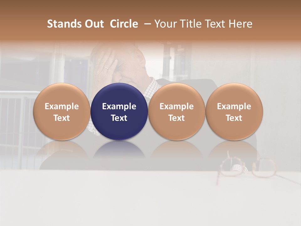 Tired Businessman PowerPoint Template