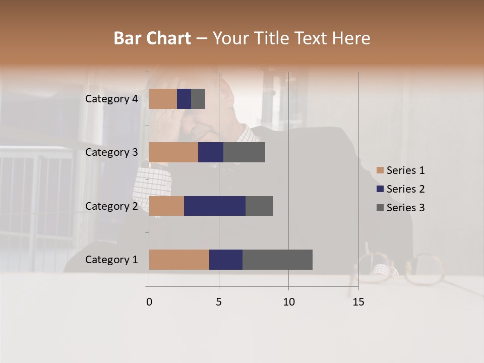 Tired Businessman PowerPoint Template