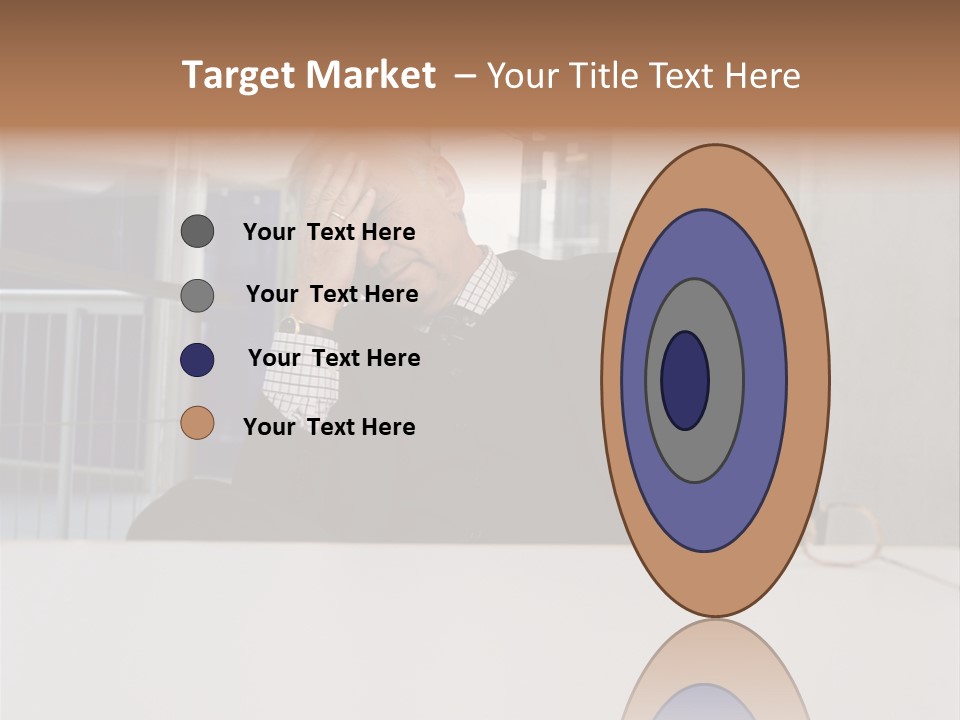 Tired Businessman PowerPoint Template