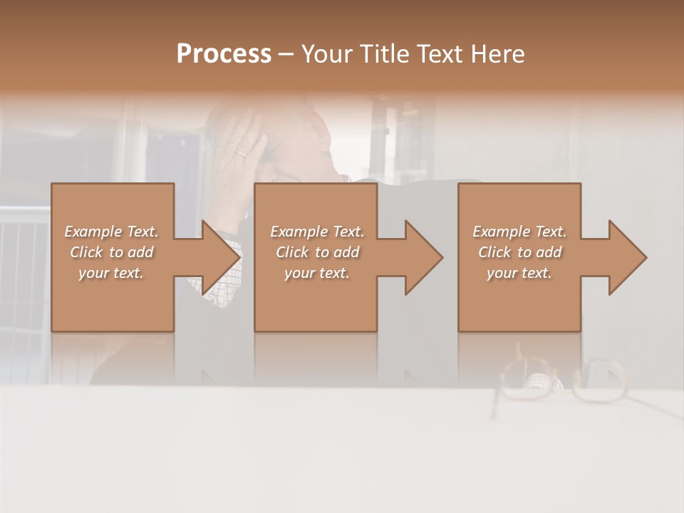 Tired Businessman PowerPoint Template