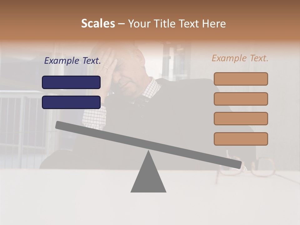 Tired Businessman PowerPoint Template