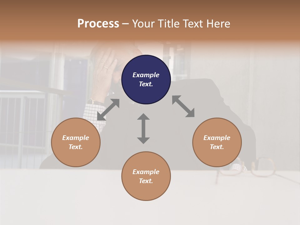 Tired Businessman PowerPoint Template