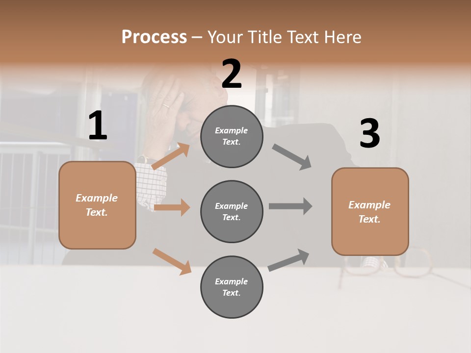 Tired Businessman PowerPoint Template