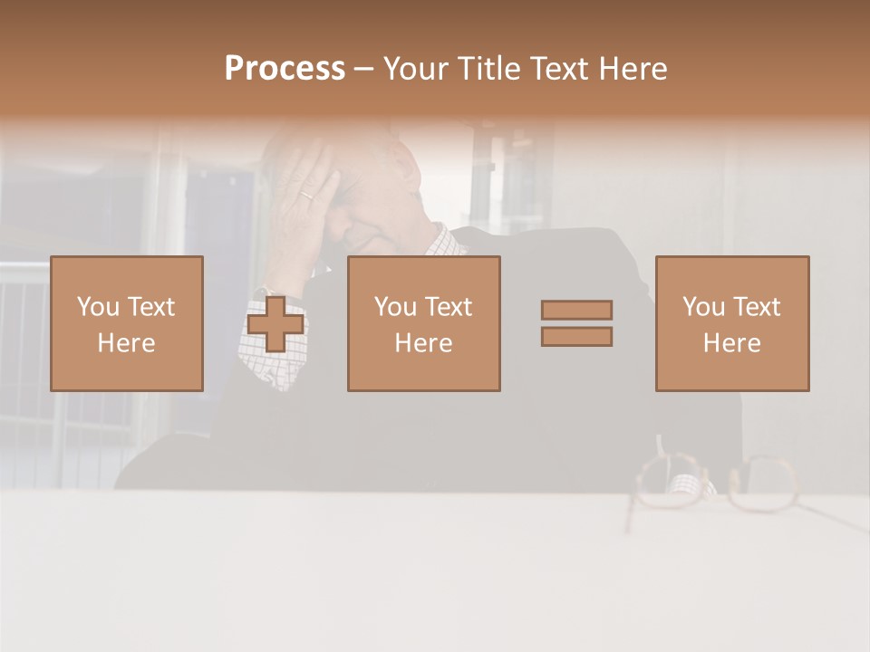 Tired Businessman PowerPoint Template