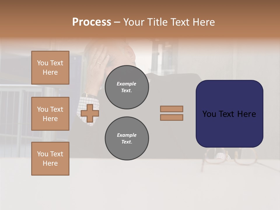 Tired Businessman PowerPoint Template
