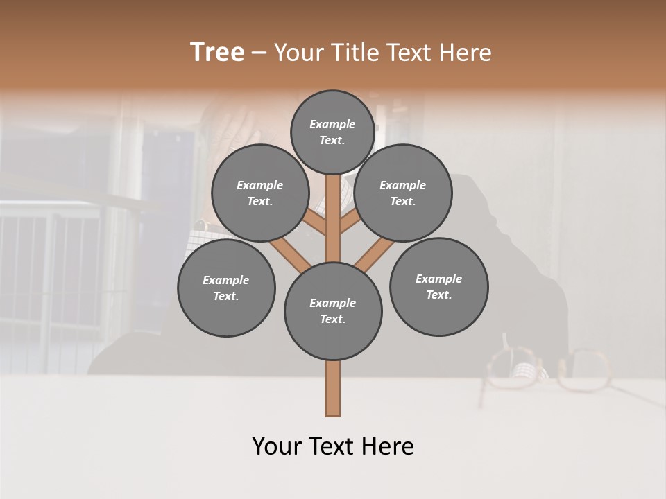 Tired Businessman PowerPoint Template