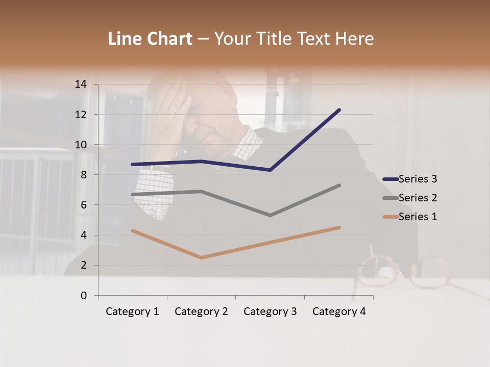 Tired Businessman PowerPoint Template