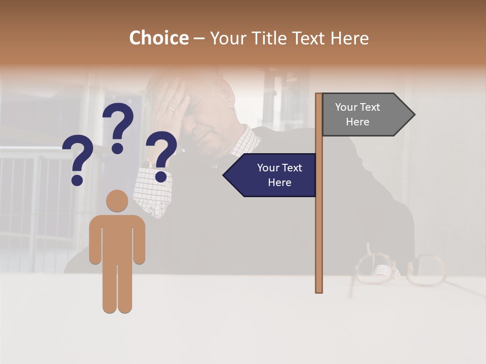 Tired Businessman PowerPoint Template