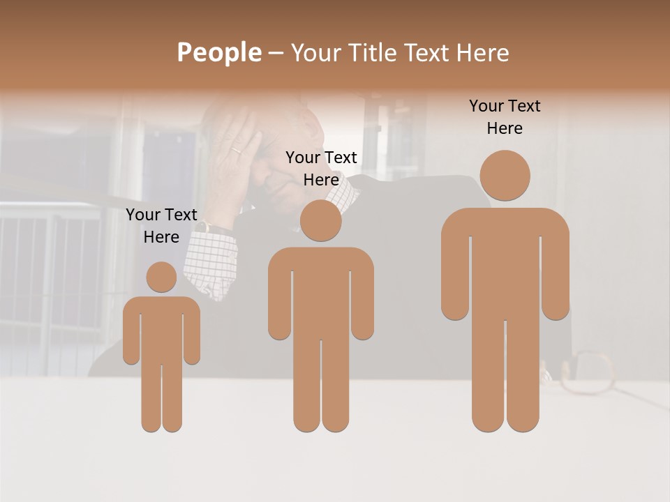 Tired Businessman PowerPoint Template