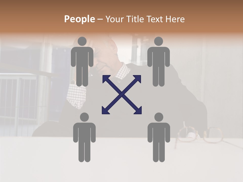 Tired Businessman PowerPoint Template